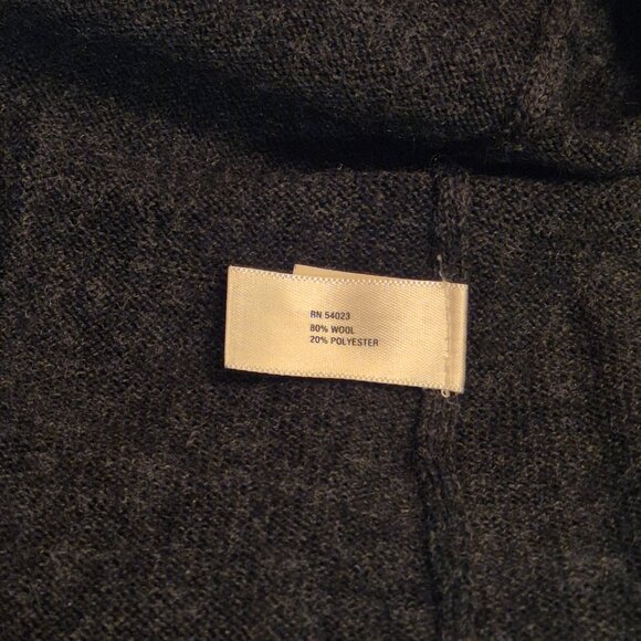 Gap Charcoal Gray Wool Cardigan Sweater, size M - Picture 9 of 10